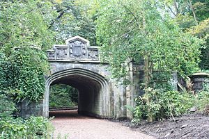 The railway bridge, Warriston Cemetery