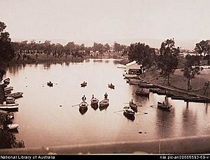 Torrens lake, around 1889