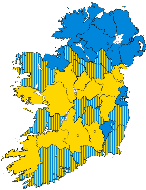 United Kingdom general election 1865 in Ireland.svg