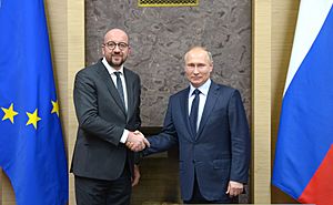 Vladimir Putin and Charles Michel (2018-01-31) 01