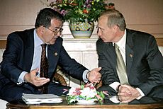 Vladimir Putin with Romano Prodi-1