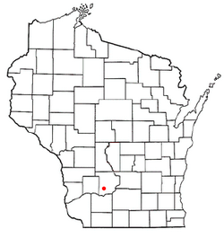 Location of Franklin, Sauk County, Wisconsin