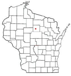 Location of Harding, Wisconsin