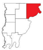 Location of Wabash Precinct in Wabash County