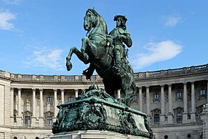 Wien - Heldenplatz, Prinz-Eugen-Denkmal (2)