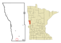 Wilkin County Minnesota Incorporated and Unincorporated areas Tenney Highlighted