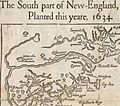 Wood New England Map 1634 Detail