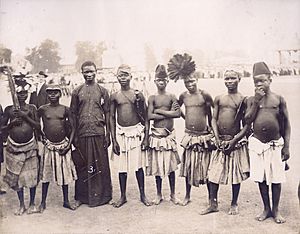 "Batwa (Indians), Pigmies from Central Africa, representing four tribes. - 3 Latuma, Crown-Prince of Batubats, Belg. Congo." Pygmies from the Department of Anthropology, 1904 World's Fair