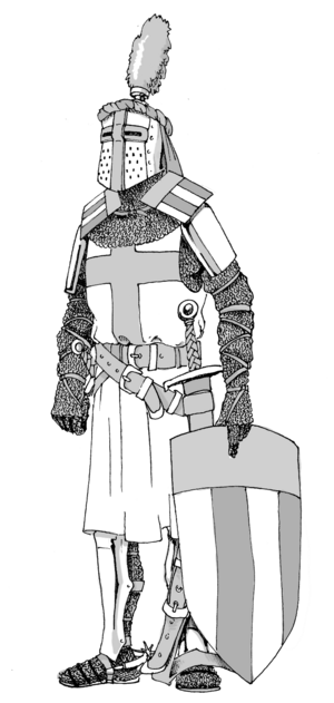 13thcentury knight ilustration