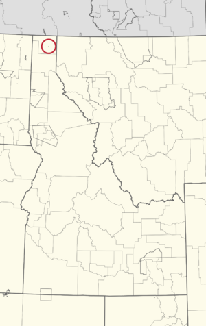 1800R Kootenai Reservation Locator Map
