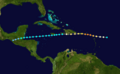1932 Atlantic hurricane 9 track