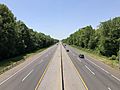 2021-05-21 12 55 28 View south along New Jersey State Route 700 (New Jersey Turnpike) from the overpass for Gloucester County Route 673 (Cedar Road) in East Greenwich Township, Gloucester County, New Jersey