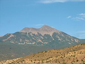 A bare peak of La Sal