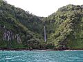 A gorgeous waterfall on isla del coco