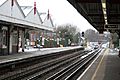 Amersham Station after a night of snow, with new S type stock in the sidings - panoramio