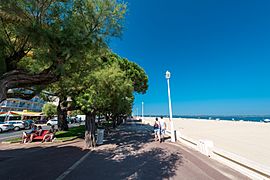 Esplanade along the beach of Arcachon