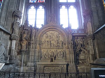 Autel et retable - chapelle Saint-Etienne-de-la-Grande-Eglise, cathédrale de Rouen