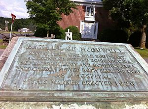 Battle of McDowell plaque
