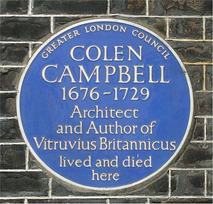 Blue Plaque to Colen Campbell