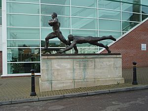 Bronze Statue Northampton RFC