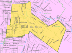 Census Bureau map of Cresskill, New Jersey