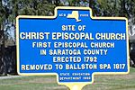 Christ Episcopal Church marker, Ballston NY.jpg