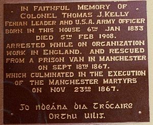 Colonel Thomas J Kelly Memorial Plaque, Mountbellew, County Galway