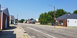 Buildings on Deer Creek's Main Avenue (County Highway 50)