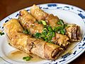 Dimsum deep fried tofu skin roll