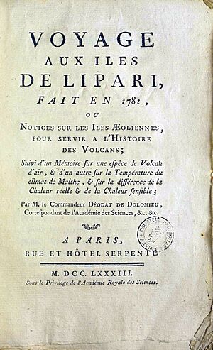 Dolomieu, Déodat Gratet, de – Voyage aux iles de Lipari, 1783 – BEIC 12410254