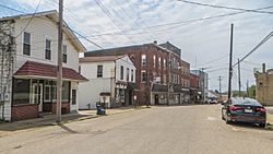 Main Street in Leetonia from the east.
