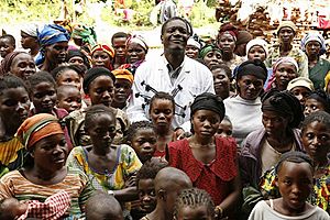 Dr. Mukwege with women
