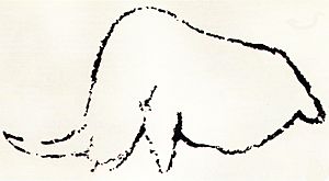 Elasmotherium cave art