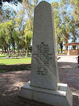 Monument in the public park