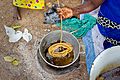 Food creation - Making of a local delicacy called Kulikuli