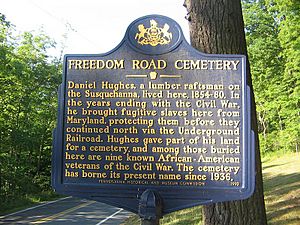 Freedom Road Cemetery Historical Marker