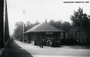 Frisco Depot Hybart AL 1954