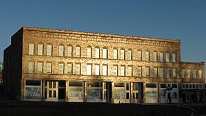 Homestead Hotel in West Baden Springs at sunset