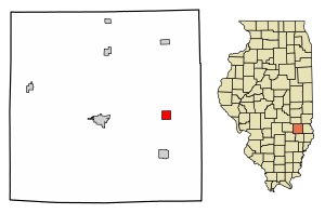 Location of Willow Hill in Jasper County, Illinois