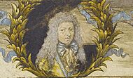 Johann Kuhnau - Portrait from the cover of Neue Clavier-Ubung color version (Sotheby's)