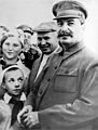 Joseph Stalin and Nikita Khrushchev 1930s