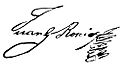Juan Germán Roscio signature
