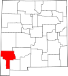 State map highlighting Grant County
