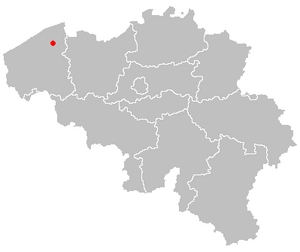 Map of bruges in belgium