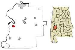 Location in Marengo County, Alabama
