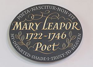 Mary Leapor Memorial