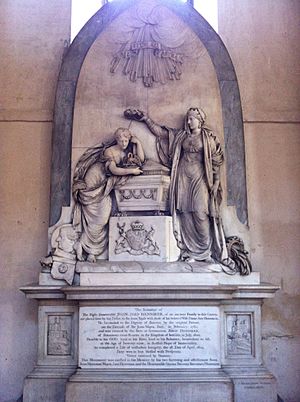 Memorial to John, Lord Henniker in Rochester Cathedral