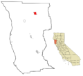 Mendocino County California Incorporated and Unincorporated areas Covelo Highlighted