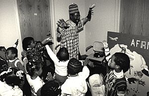 National Museum of African Art Docent James Brown, Jr., with Preschoolers (8723822410)