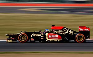 Nicolas Prost Lotus 2013 Silverstone F1 Test 005